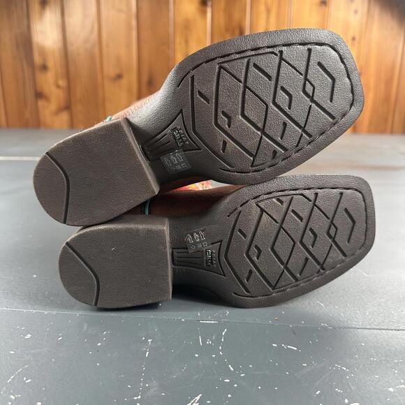 Ariat Boots Youth Girls Size 12 Brown Pink Mustang Molly Top NWOB Toddler - Picture 9 of 9